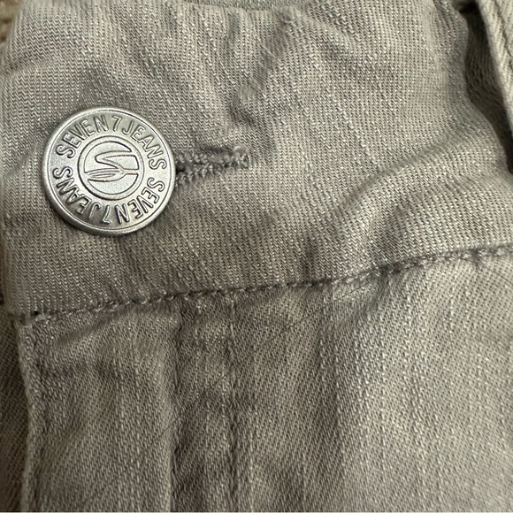 Seven7 Womens Mid Rise Skinny tummyless Jeans Light grey Size 12 !! - Picture 5 of 13